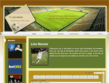 Tablet Screenshot of 11livesoccer.com